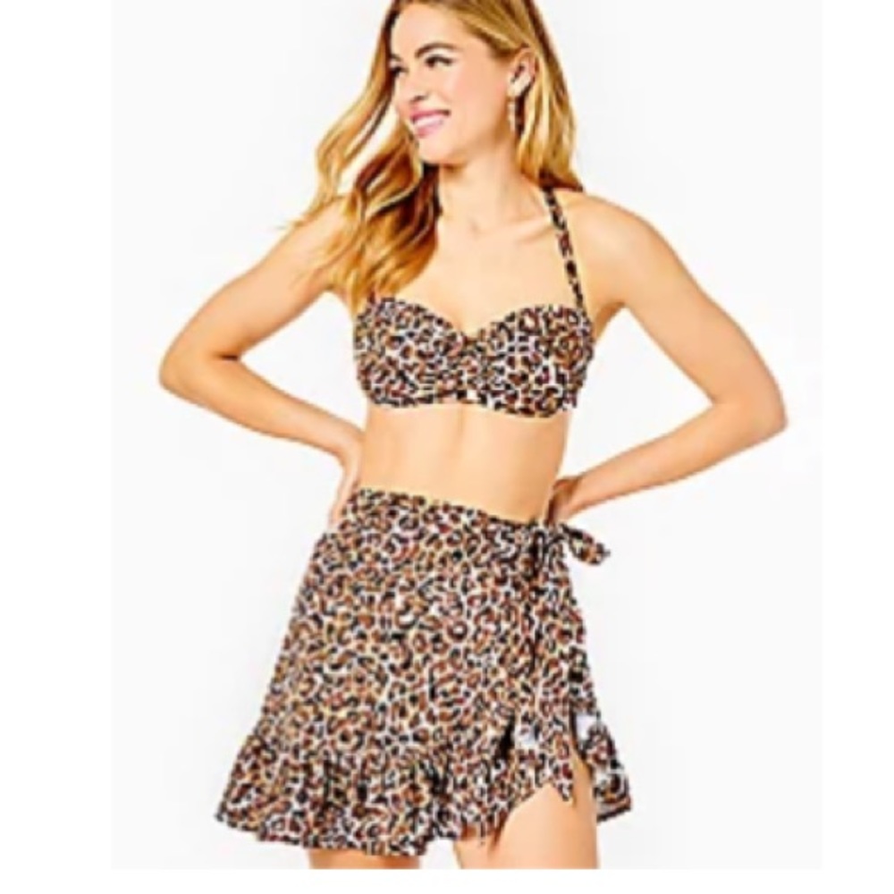 Lilly Pulitzer leopard print sarong. NWT SIZE L/XL